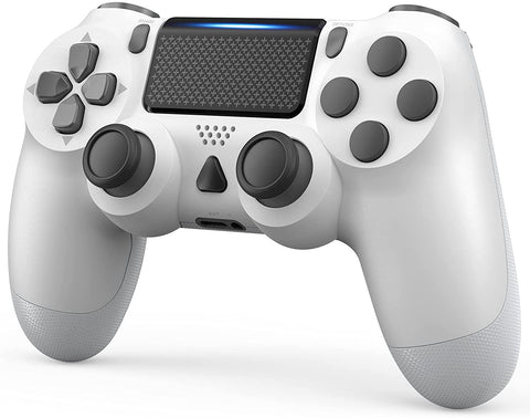 Wireless Game Controller Compatible with PS-4 Console/iOS 13 /Android 10 /MAC/PC  - White