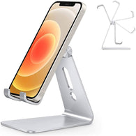 OMOTON C2 Aluminum Desktop Phone Holder Dock Compatible with iPhone 11 Pro Max Xs XR 8 Plus 7 6, Samsung Galaxy, Google Pixel, Android Phones