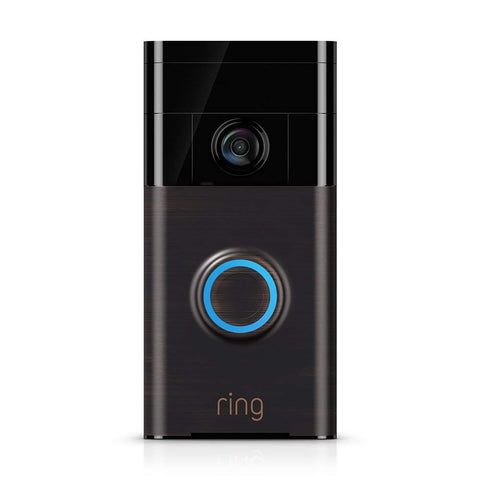 Ring Wi-Fi Enabled Video Doorbell in Venetian Bronze, Works w/ Alexa