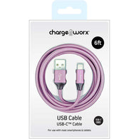 Chargeworx 6 FT USB-C Cable