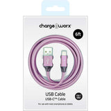 Chargeworx 6 FT USB-C Cable