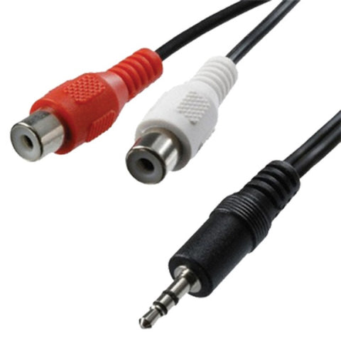 iMexx 3.5 mm Male to 2 RCA Female Stereo Cable