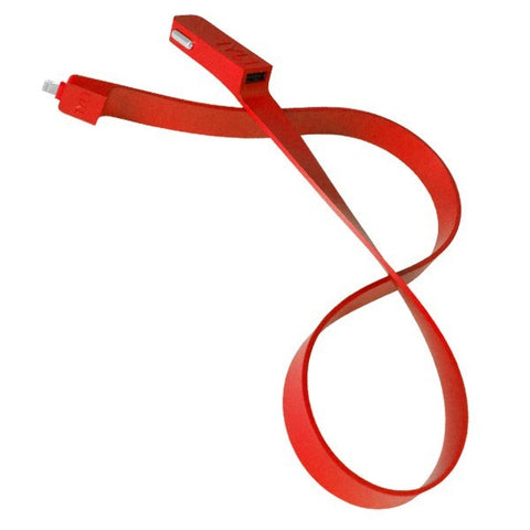 Tylt Band Lightning Car Charger for iPod/iPhone - Red