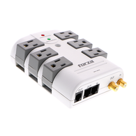 Forza RHT-06NC Surge Protector 110V 6-NEMA Pivot RJ45