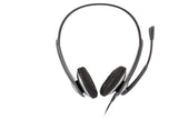 Cyber Acoustics Stereo Headsets w/ Noise Cancelling Microphone & Y-Adapter