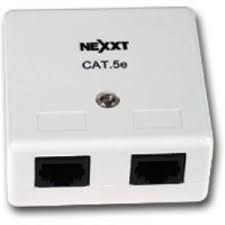 neXXt Double (2 port) Surface Mount RJ45 Cat 5E