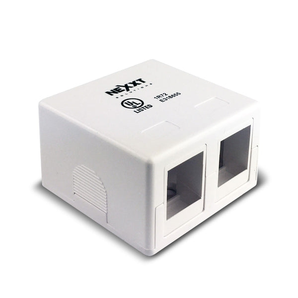 Nexxt Unloaded Surface Mount Box 2 Port