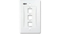 Nexxt Standard Wall Plates - 3 Ports