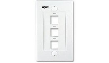 Nexxt Standard Wall Plates - 3 Ports