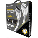 Chargeworx Power Delivery 3ft Lightning to UCB-C Cable