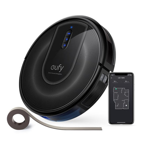 Anker eufy RoboVac G30 Verge Robot Vacuum w/ Home Mapping, 2000Pa Suction,Wi-Fi, Boundary Strips, for Carpets and Hard Floors