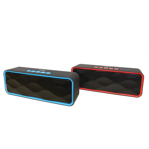 Myo Bluetooth Speaker w/ FM Mode & USB/microSD CARD (MYO-B30)- Black/Blue