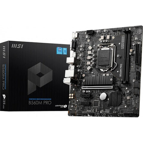 MSI B560M-A PRO Socket LGA1200/ Intel B560/ DDR4/ SATA3&USB3.2/ M.2/ mATX Motherboard