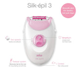 Braun Silk epil 3 Leg and Body Epilator and Shaver