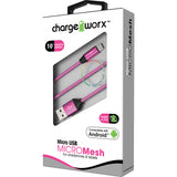 Chargeworx MicroMesh 10ft Micro USB Sync & Charge Cable
