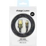 Chargeworx "PearlEssence" 6ft Lightning Cable