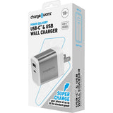 Chargeworx 18W USB-C & USB Wall Charger w/ Power Delivery
