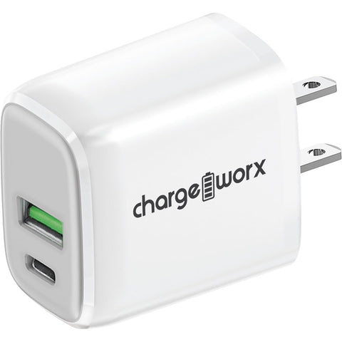 Chargeworx USB-C & USB Wall Charger w/ Power Delivery (20W)