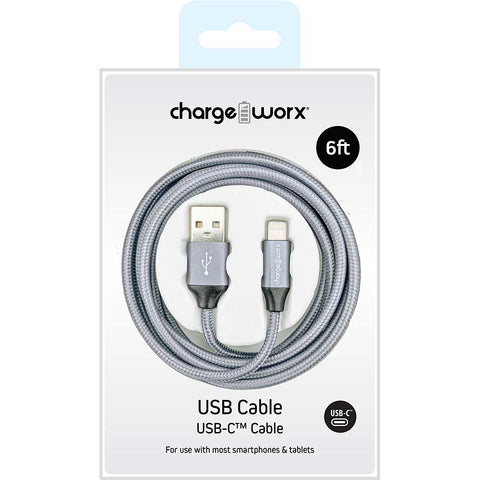 Chargeworx 6 FT USB-C Cable