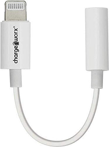 Chargeworx MFi Certified Lightning to 3.5 mm Audio Connector