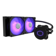 CoolerMaster MasterLiquid ML240L RGB V2, Close-Loop AIO CPU Liquid Cooler, Gen3 Dual Chamber Pump, 240mm Radiator, SickleFlow 120 PWM ARGB