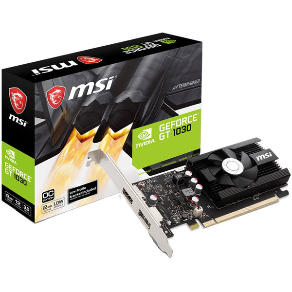 MSI GeForce GT 1030 4GD4 LP OC - Graphics card - GF GT 1030 - 4 GB DDR4 - PCI Express 3.0 x16 (x4 mode) low profile - HDMI, DisplayPort