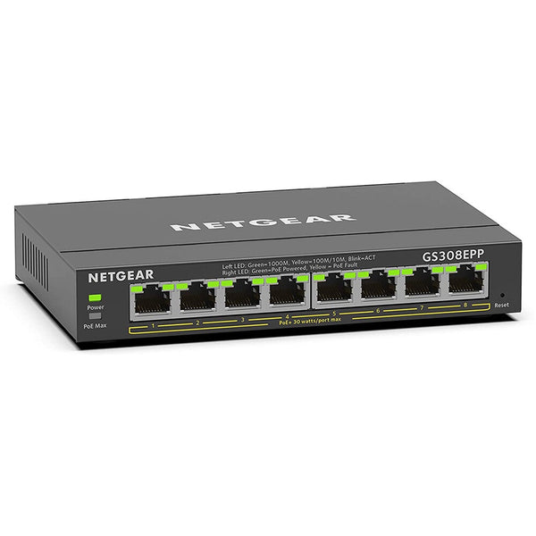 NETGEAR 8-Port PoE+ Gigabit Ethernet Plus Switch (123W)