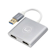 Unno Tekno USB 3.0 to Dual HDMI Adapter