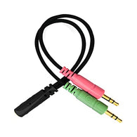 iMexx 3.5mm  Female to Dual Mic/Audio Male  Splitter Cable