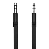 iMexx 3.5 MM to 3.5 MM Audio Flat Black Cable - ISO-CF350
