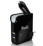KlipX Battery Charger-car Power Bank 2Port-USB 2500Ah