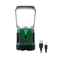 LE LED Rechargeable 1000 Lumen Camping Lantern  4 Light Modes, 4400mAh Power Bank, IP44 Waterproof - Perfect Lantern Flashlight for Hurricane Emergency, Hiking, Home and More, USB Cable Included