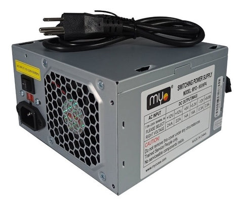 MYO 600W Power Supply 24 Pin 115/230V