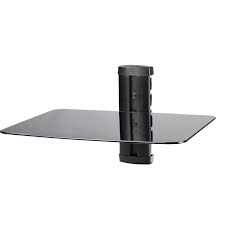MYO MS40 DVD & Media One Shelf Stackable Glass Wall Stand