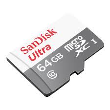 SanDisk Ultra microSDXC 64GB w/ SD Adapter Class 10 - 80MB/s