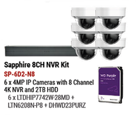 LTS Sapphire 8-Channel NVR Kit - 8PoE NVR HDMI/VGA + WD 2TB Purple HDD