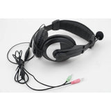 iMicro  Wired 3.5 mm Leather Headset w/ Microphone