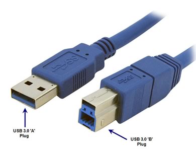 USB Cable 3.0 A-B - 6ft