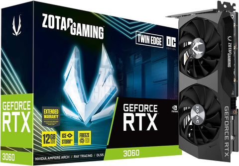 ZOTAC GeForce RTX 3060 Twin Edge OC 12GB GDDR6 192-bit 15 Gbps PCIE 4.0 Gaming Graphics Card