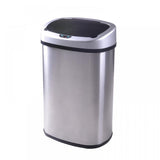 BestOffice Touch Free Sensor Stainless Steel Trash Can, 13.2-Gallon