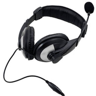 iMicro  Wired 3.5 mm Leather Headset w/ Microphone