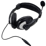iMicro  Wired 3.5 mm Leather Headset w/ Microphone