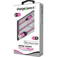 Chargeworx 6ft Lightning MicroMesh Cable