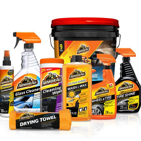 Armor All Complete Car Care Holiday Gift Pack Bucket (9 Pieces)