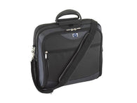 HP Targus Evolution Plus Nylon Top Load Case for Laptops up to 15.4” – Black w/ Azure Blue
