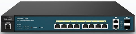 EnGenius Network EWS5912FP 8Port Gigabit PoE+ L2 Managed Switch with 2 Dual-S