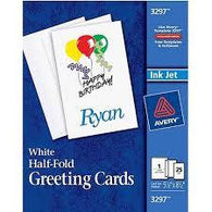 Avery 3297 Half Fold Greeting Cards 25 Sheets