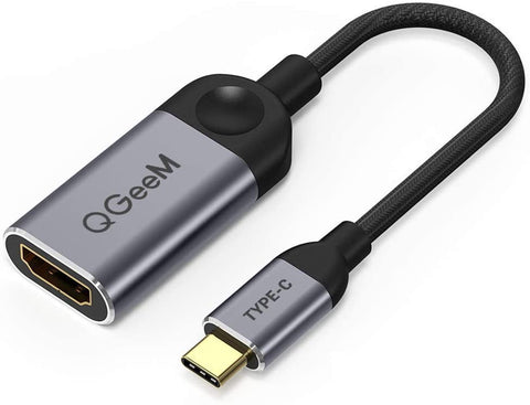 QGeeM USB C to HDMI 4K Adapter (Thunderbolt 3 Compatible)