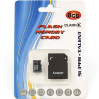 Super Talent 8GB Micro SDHC Memory Card w/ Adapter