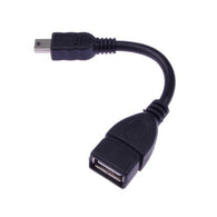 USB Host Cable mini B male to USB A female OTG